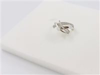 Anello Comete Donna in Oro bianco Diamante 0.11 Ct ANB848-12 - ANB848-12
